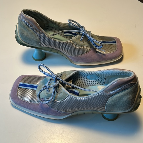 Miu Miu Unique Designer Heeled Sneakers - Picture 2 of 12